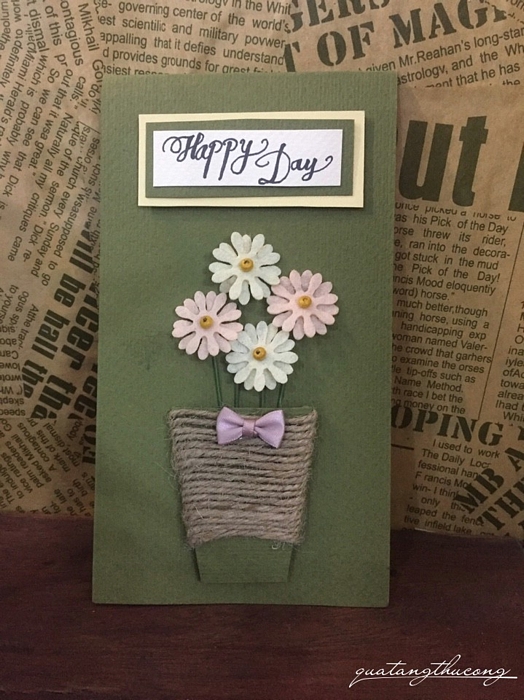 Thiệp handmade tình bạn 10x18cm